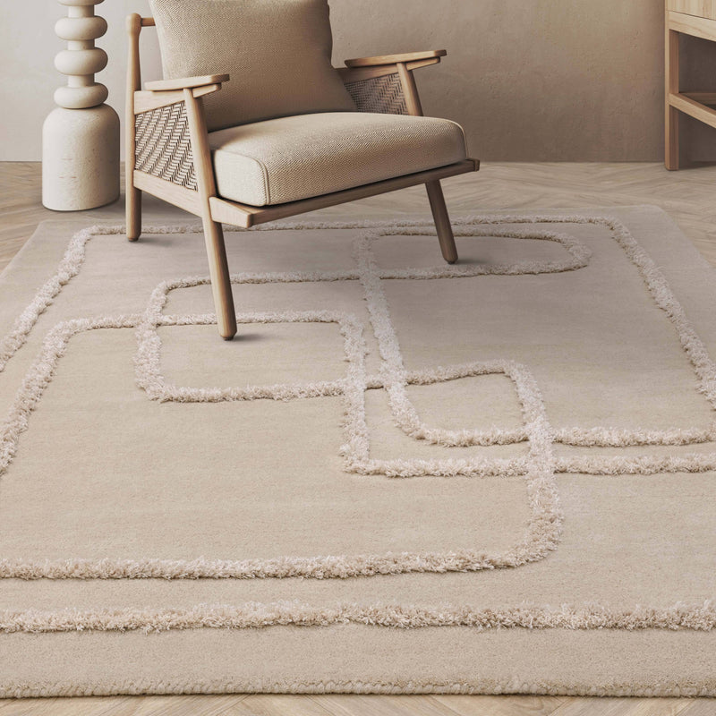 Atmacha Home & Living Rug Matrix Infinity Sand - Beige/Natural - Modern Rug