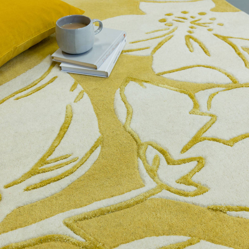 Atmacha Home & Living Rug Matrix MAX15 Devore Yellow - Multi - Modern Rug