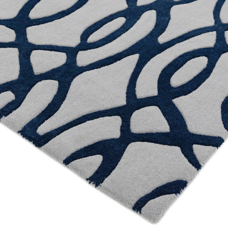 Atmacha Home & Living Rug Matrix MAX36 Wire Blue - Multi - Modern Rug