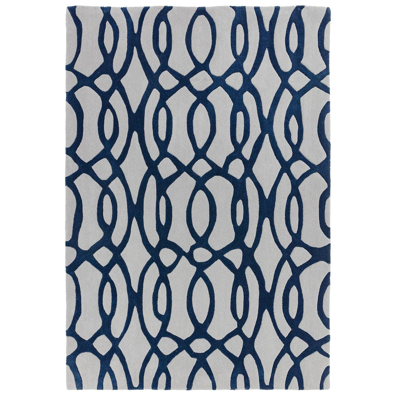 Atmacha Home & Living Rug Matrix MAX36 Wire Blue - Multi - Modern Rug