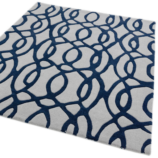 Atmacha Home & Living Rug Matrix MAX36 Wire Blue - Multi - Modern Rug