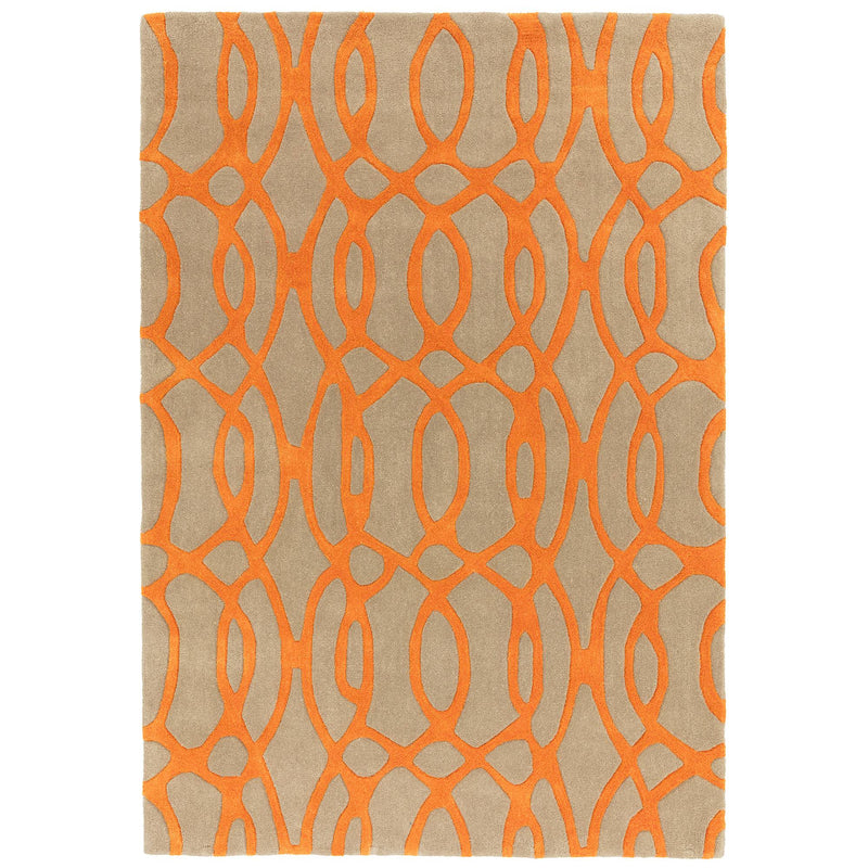 Atmacha Home & Living Rug Matrix MAX37 Wire Orange - Multi - Modern Rug