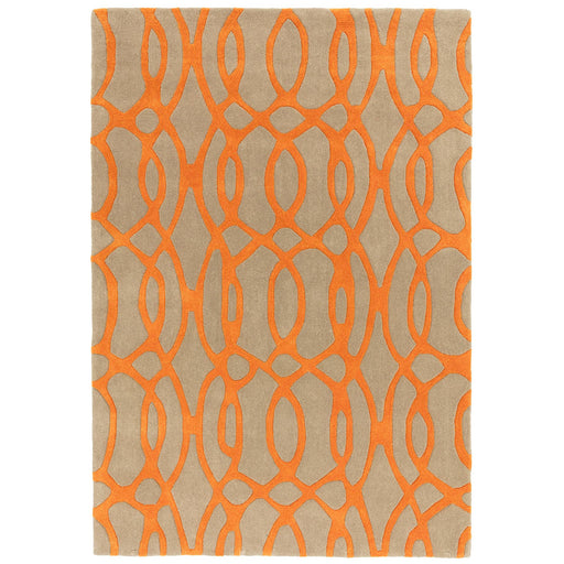 Atmacha Home & Living Rug Matrix MAX37 Wire Orange - Multi - Modern Rug