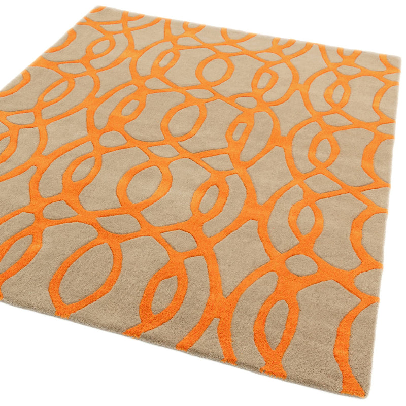Atmacha Home & Living Rug Matrix MAX37 Wire Orange - Multi - Modern Rug