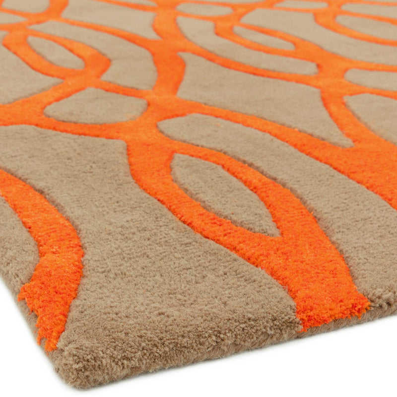 Atmacha Home & Living Rug Matrix MAX37 Wire Orange - Multi - Modern Rug