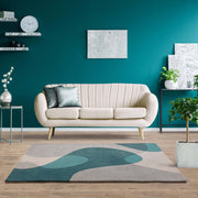Atmacha Home & Living Rug Matrix MAX57 Arc Teal - Multi - Modern Rug