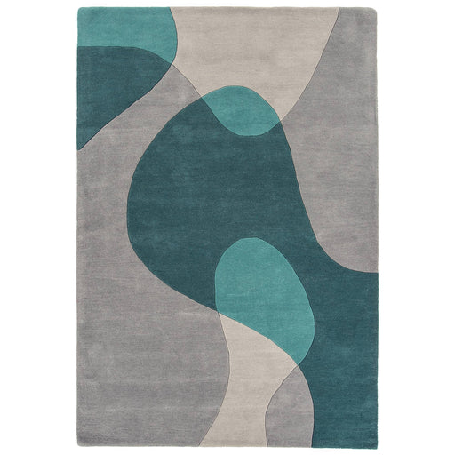Atmacha Home & Living Rug Matrix MAX57 Arc Teal - Multi - Modern Rug