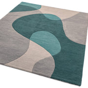 Atmacha Home & Living Rug Matrix MAX57 Arc Teal - Multi - Modern Rug