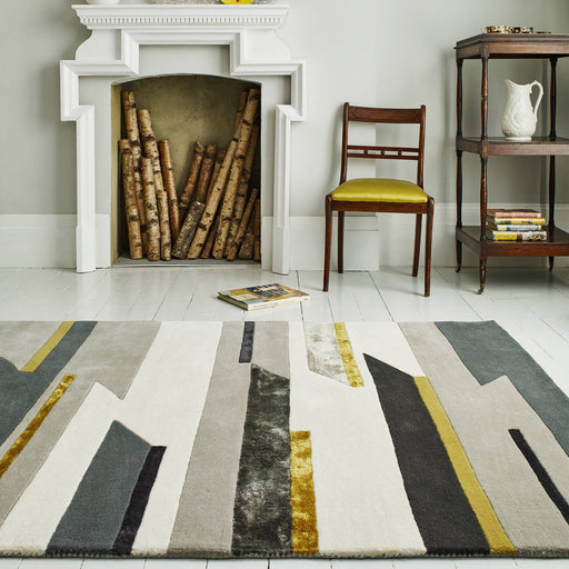 Atmacha Home & Living Rug Matrix MAX62 Rhombus Mustard - Multi - Modern Rug