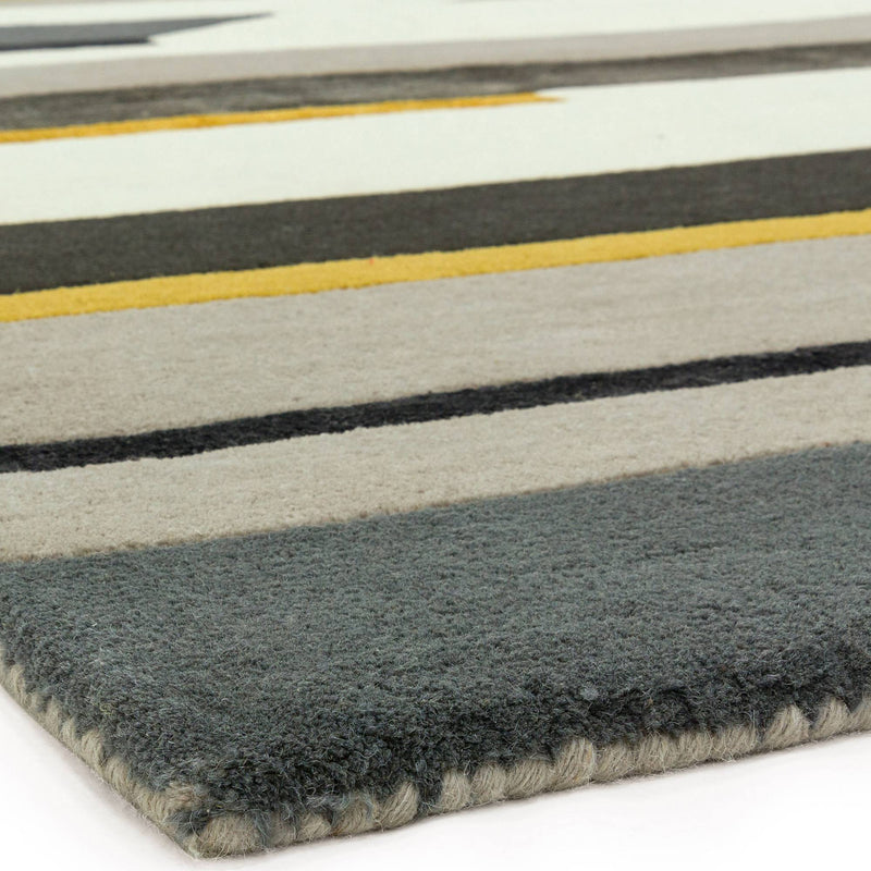 Atmacha Home & Living Rug Matrix MAX62 Rhombus Mustard - Multi - Modern Rug