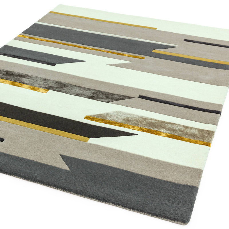 Atmacha Home & Living Rug Matrix MAX62 Rhombus Mustard - Multi - Modern Rug