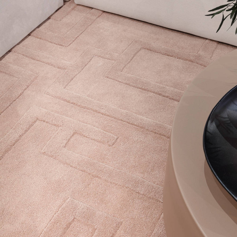 Atmacha Home & Living Rug Maze Blush - Pink - Plain Rug