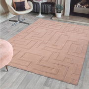 Atmacha Home & Living Rug Maze Blush - Pink - Plain Rug