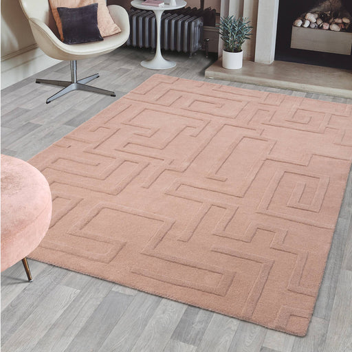 Atmacha Home & Living Rug Maze Blush - Pink - Plain Rug