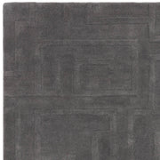 Atmacha Home & Living Rug Maze Charcoal - Grey/Silver - Plain Rug