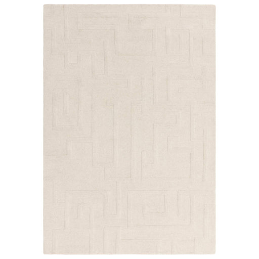 Atmacha Home & Living Rug Maze Cream - Cream/White - Plain Rug