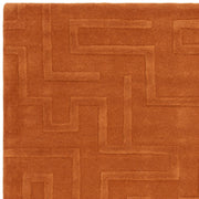 Atmacha Home & Living Rug Maze Rust - Orange - Plain Rug
