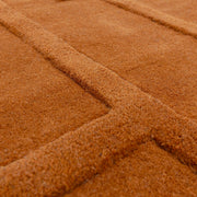 Atmacha Home & Living Rug Maze Rust - Orange - Plain Rug