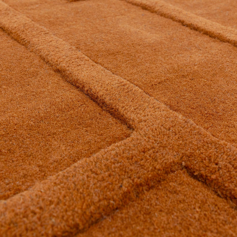 Atmacha Home & Living Rug Maze Rust - Orange - Plain Rug
