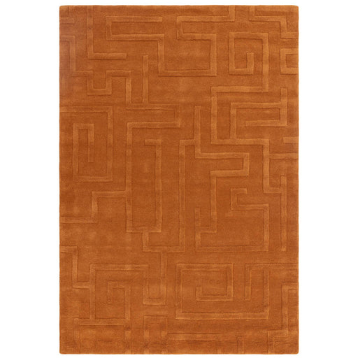 Atmacha Home & Living Rug Maze Rust - Orange - Plain Rug