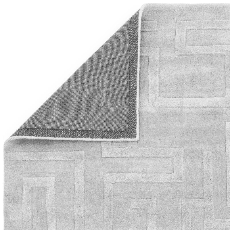 Atmacha Home & Living Rug Maze Silver - Grey/Silver - Plain Rug