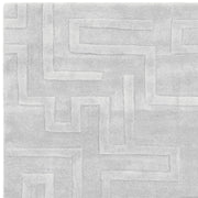 Atmacha Home & Living Rug Maze Silver - Grey/Silver - Plain Rug