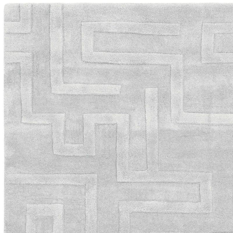 Atmacha Home & Living Rug Maze Silver - Grey/Silver - Plain Rug