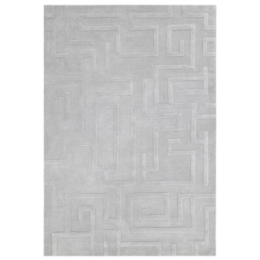 Atmacha Home & Living Rug Maze Silver - Grey/Silver - Plain Rug