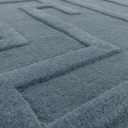 Atmacha Home & Living Rug Maze Teal - Blue - Plain Rug