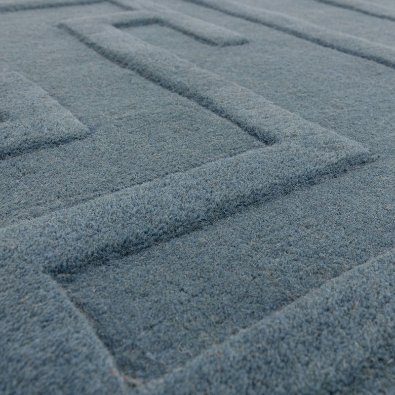 Atmacha Home & Living Rug Maze Teal - Blue - Plain Rug