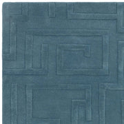 Atmacha Home & Living Rug Maze Teal - Blue - Plain Rug