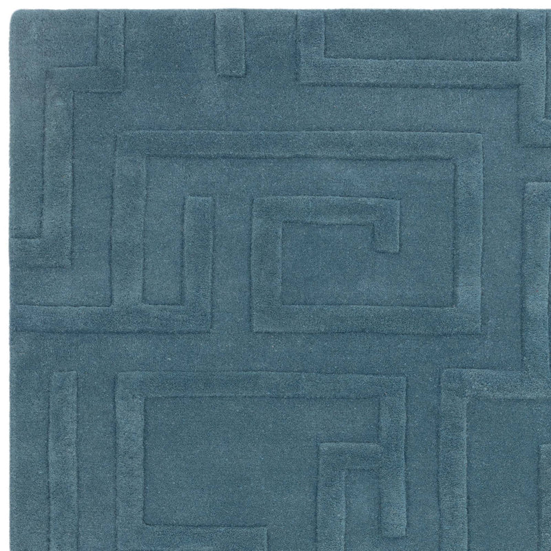 Atmacha Home & Living Rug Maze Teal - Blue - Plain Rug