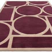 Atmacha Home & Living Rug Metro Plum - Purple - Modern Rug