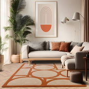 Atmacha Home & Living Rug Metro Rust - Orange - Modern Rug
