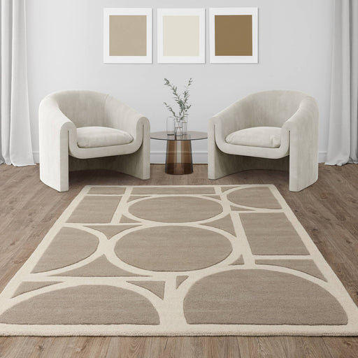 Atmacha Home & Living Rug Metro Taupe - Beige/Natural - Modern Rug