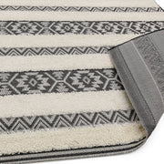 Atmacha Home & Living Rug Monty MN03 Black/Cream Stripe - Monochrome - Modern Rug