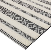Atmacha Home & Living Rug Monty MN03 Black/Cream Stripe - Monochrome - Modern Rug