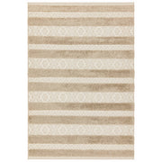 Atmacha Home & Living Rug Monty MN04 Natural/Cream Stripe - Beige/Natural - Modern Rug