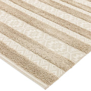 Atmacha Home & Living Rug Monty MN04 Natural/Cream Stripe - Beige/Natural - Modern Rug