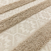 Atmacha Home & Living Rug Monty MN04 Natural/Cream Stripe - Beige/Natural - Modern Rug