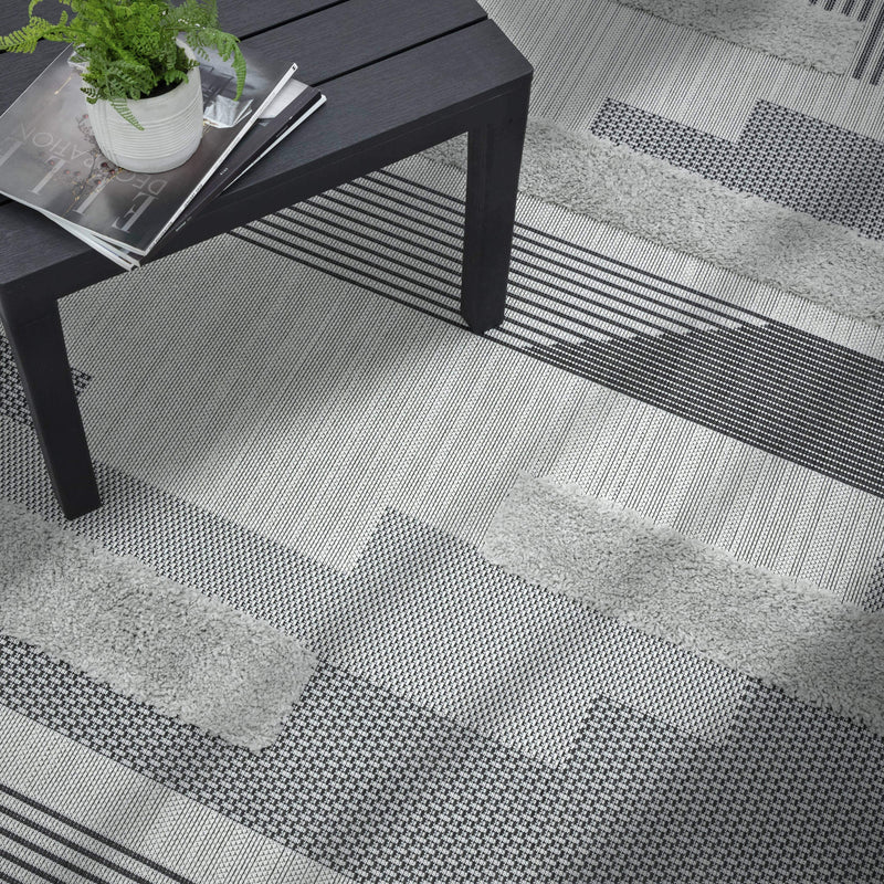 Atmacha Home & Living Rug Monty MN05 Black/Grey Geometric - Modern Rug