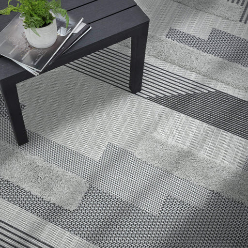 Atmacha Home & Living Rug Monty MN05 Black/Grey Geometric - Modern Rug