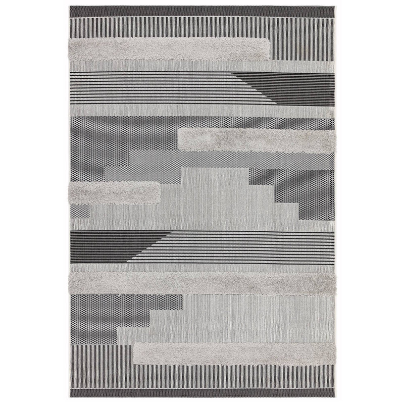 Atmacha Home & Living Rug Monty MN05 Black/Grey Geometric - Modern Rug