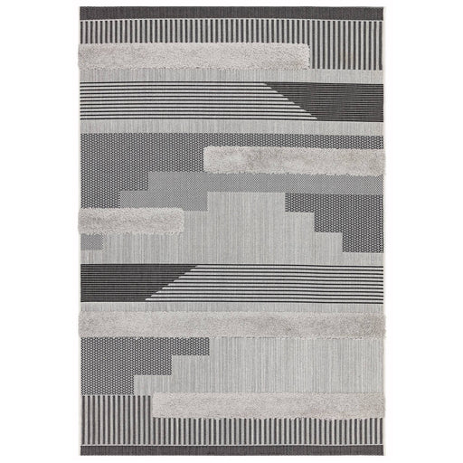 Atmacha Home & Living Rug Monty MN05 Black/Grey Geometric - Modern Rug