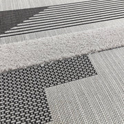 Atmacha Home & Living Rug Monty MN05 Black/Grey Geometric - Modern Rug