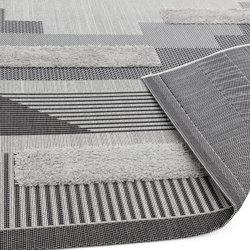 Atmacha Home & Living Rug Monty MN05 Black/Grey Geometric - Modern Rug