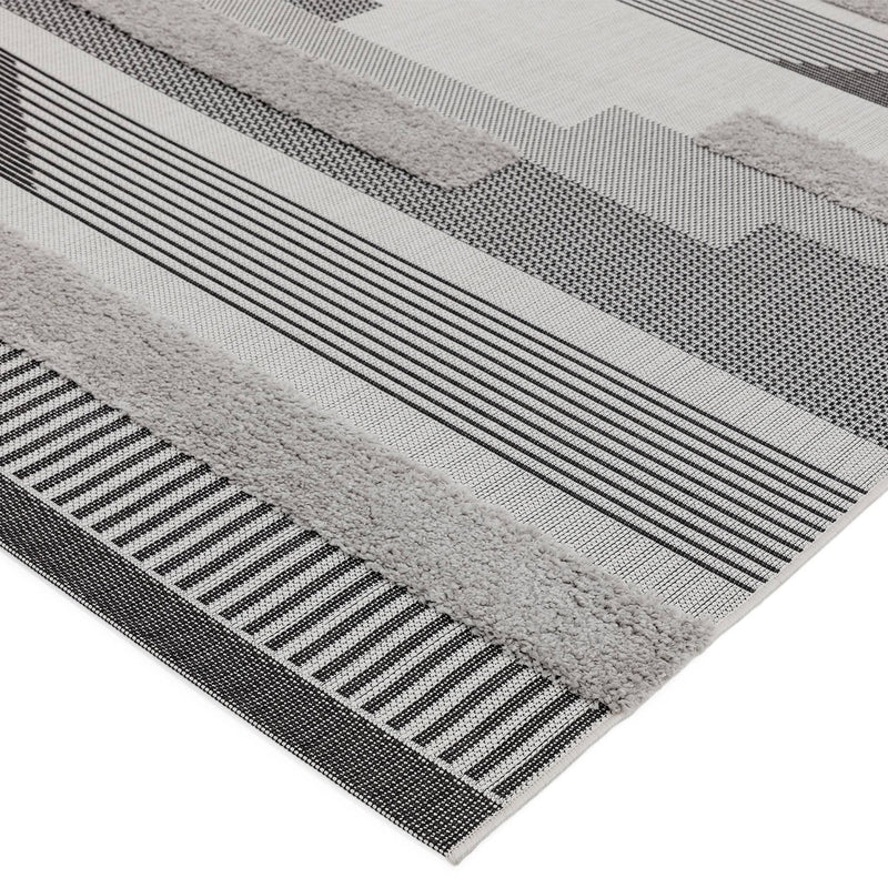 Atmacha Home & Living Rug Monty MN05 Black/Grey Geometric - Modern Rug