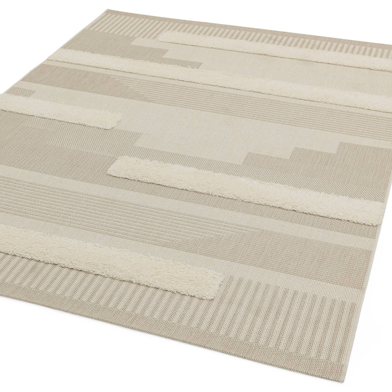 Atmacha Home & Living Rug Monty MN06 Natural/Cream Geometric - Beige/Natural - Modern Rug