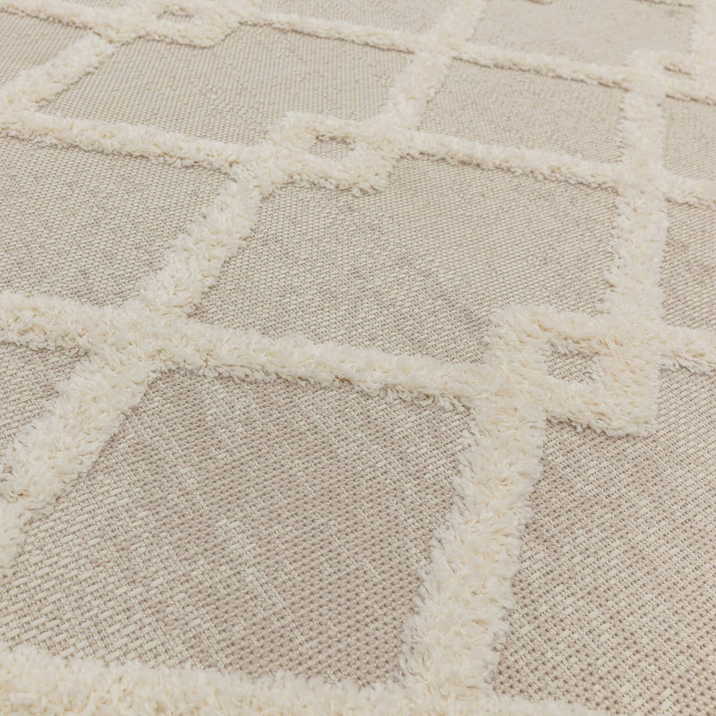 Atmacha Home & Living Rug Monty MN07 Beige/Cream Diamond - Beige/Natural - Modern Rug