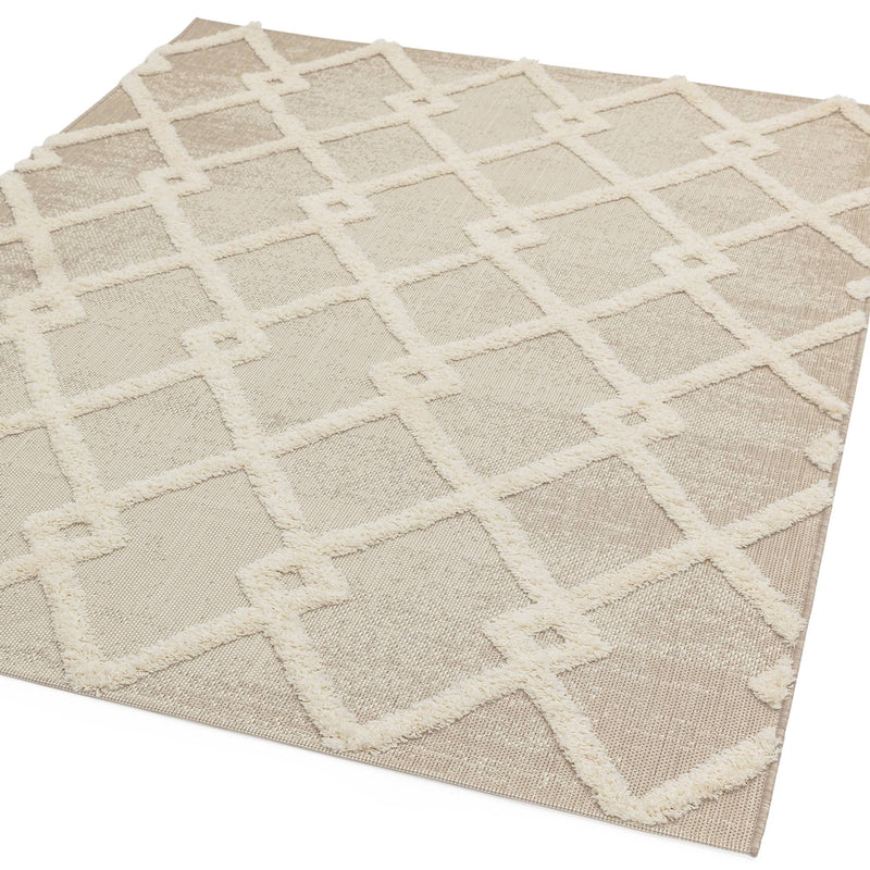 Atmacha Home & Living Rug Monty MN07 Beige/Cream Diamond - Beige/Natural - Modern Rug